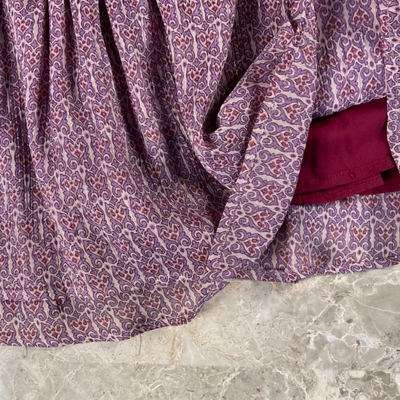 Zara Purple  Elastic Waist Skort Size  11-12 - Picture 5 of 5